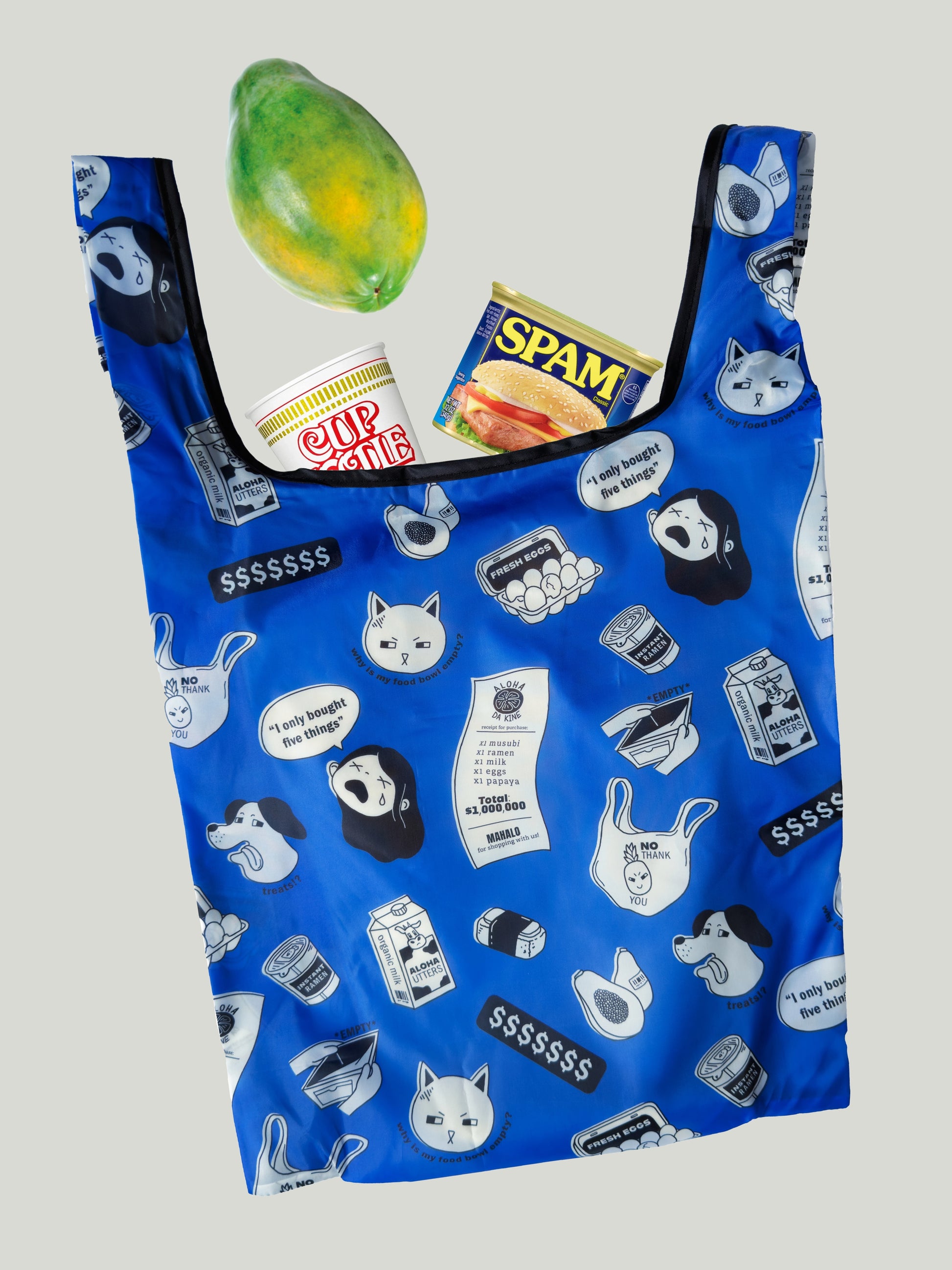 "Hawaii Prices" Funny Reusable Foldable Grocery Bag